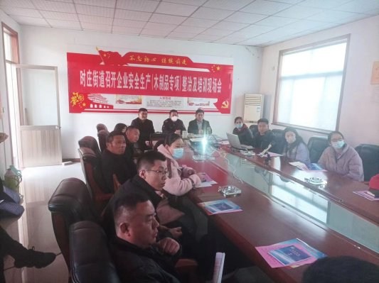 山东曲阜市时庄街道开展木制品经营单位安全生产现场观摩会